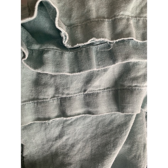 LL Bean Green Linen Classic Fit Pants Women’s Size 10 - Picture 5 of 5